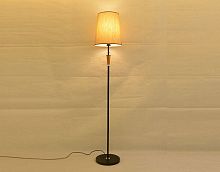 Торшер напольный (светильник) Мелодия Света абажур из ткани 220В Черный картинка 